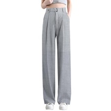 New Large High Waisted Straight Leg Casual Trousers