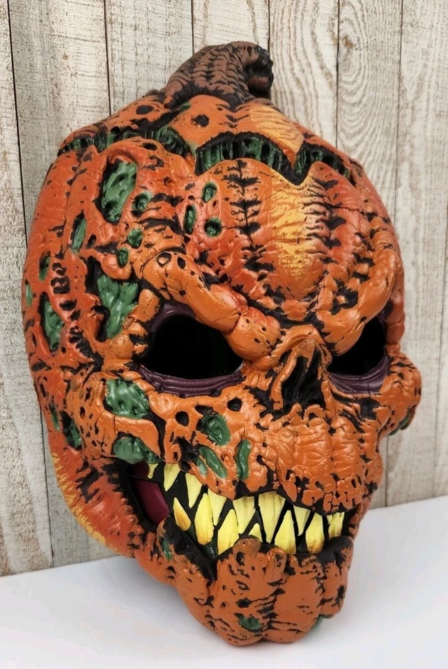 Dark Harvest Scary Pumpkin Halloween Mask California Costume Collection - Image 3 of 4