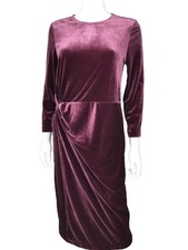 Banana Republic Women’s Velour  Burgundy Dress Size 10