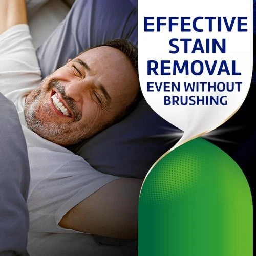 Tabletas limpiadoras dentales blanqueadoras durante la noche Polident 90 quilates (paquete de 2) antibacterianas Foto 4 de 4