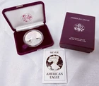 1986-S American Silver Eagle Choice Proof Bullion $1 - in Box w/ COA