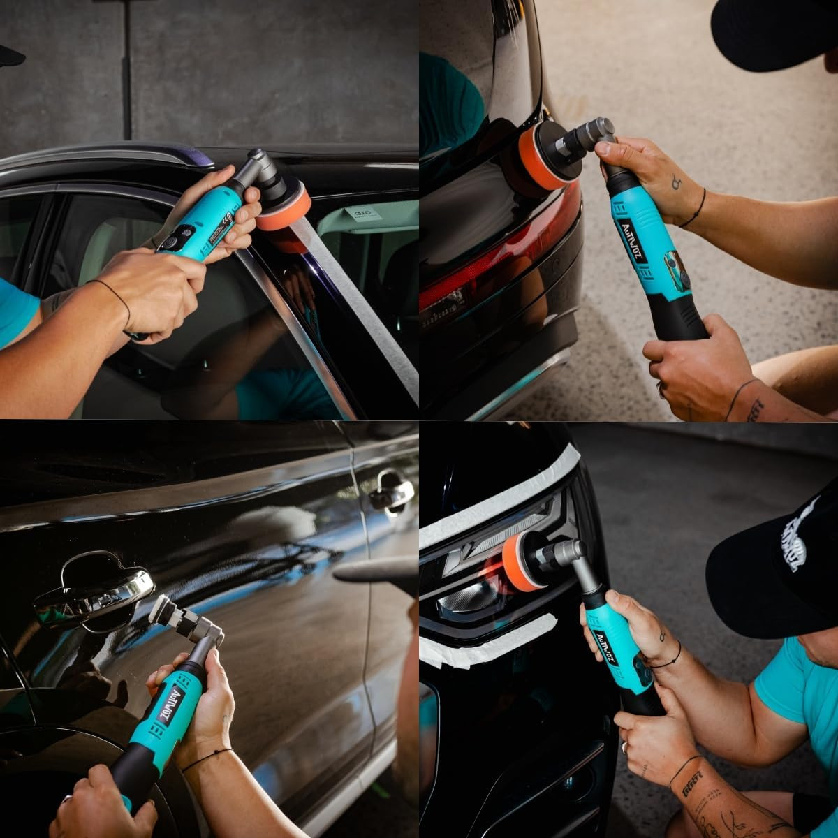 AUTIWOZ Cordless Mini Polisher Micro Scratch Remover Buffer Polisher 1/2/3-Inch