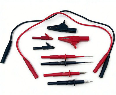 AideTek TLP20192 Shrouded Banana Plug Test Leads set 10pcs Needle Probe USA