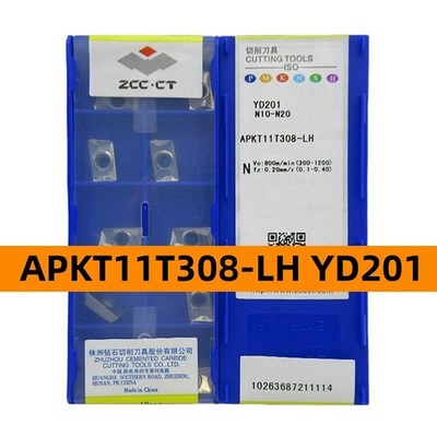 ZCC.CT  10pcs  APKT11T308-LH YD201  Cutting Tools CNC carbide inserts  Original