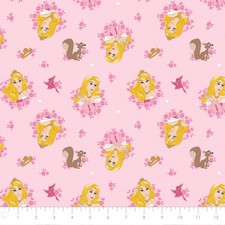 Disney Fabric Forever Princess Aurora Wreaths 100 Cotton From Camelot BTY