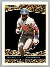 #7 Marquis Grissom 1993 Topps Black Gold Montreal Expos