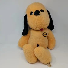 Vintage 1971 Large Animal Fair Inc. Henry Plush Dog Yellow 23"