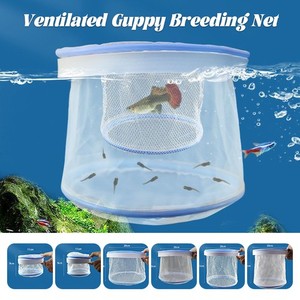 aqua culture aquarium breeder fish net BMIROAMDFE Large with Suction Cups Nylon Mesh Fish Fry Hatchery Breeder Isolation Box Separation Net for Plants/Shrimp on Tank : Pet Supplies Deluxe Handmade In-Tank Breeder Net