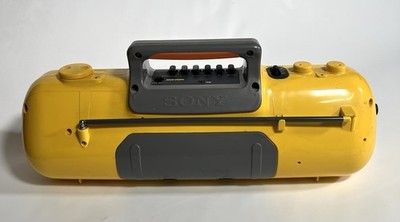 SONY スポーツラジカセ イエロー MEGA BASS Vintage Sony Sports Boombox CFS-904 Mega Bass Portable Radio
