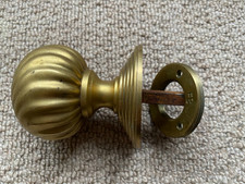 Reclaimed Large Front Door  Brass Front Door Knob Pull Centre Handle Vintage