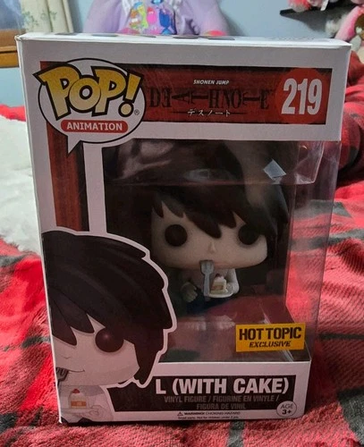 Funko Pop! Animation: Death Note L (With Cake) #219 Vinyl Figure With Barcode