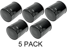 Drag Specialties Black 5 Pack Engine Oil Filter 83-17 Harley Touring Softail XL