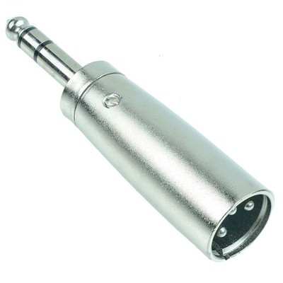 XLR Male Socket to 6.35mm 1/4'' Stereo male Plug Adapter Converter Connector