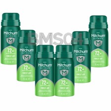 6 x35ml Mitchum Forest Air Men  Deodorant Antiperspirant Mini Spray  Travel Size