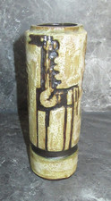 schäffenacker-keramikvase mit pferdemotiv, 21 cm