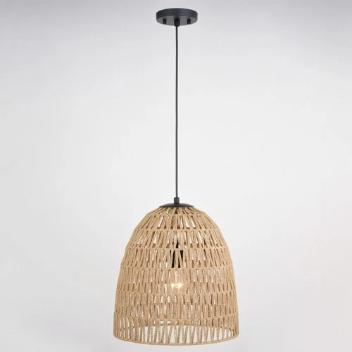 Vaxcel Lighting P0404 Nassau 14"W Pendant - Black - Picture 3 of 12