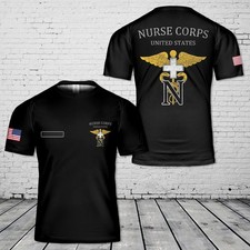 Custom Name US Army Nurse Corps USA AOP Shirt Military 3D shirt full size S-5XL