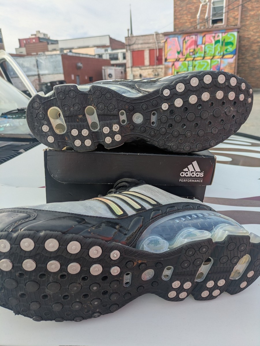 VINTAGE 2007 ADIDAS BOUNCE METALLIC MESH/BLACK SHOES MEN\'S SIZE US 11 Vintage 2007 ADIDAS BOUNCE Metallic Mesh Running Shoes Men main image 3