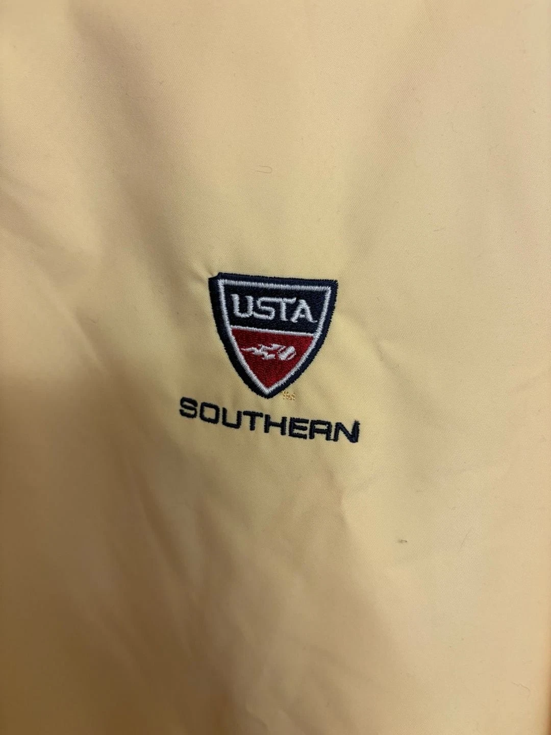 Hartwell USTA Southern Pullover Windbreaker Jacket Yellow L image 4