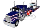 KENWORTH W900L & W900A W/LOWBOY TRAILER AMERICA 250 1/64 DCP/FIRST GEAR 69-2311