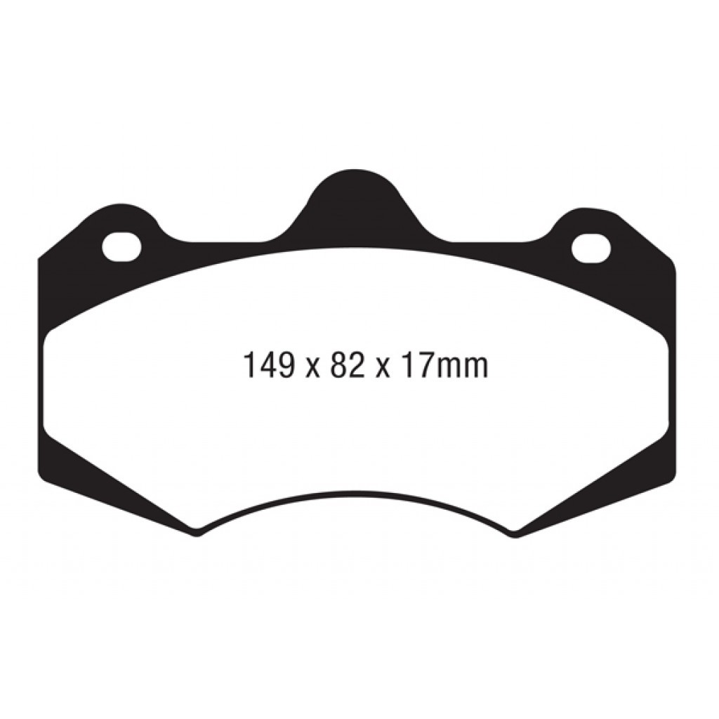 EBC For McLaren MP4-12C 2012-2014 Front Brake Pads Bluestuff AP Racing Caliper