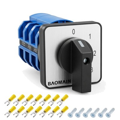 4-Position 12-Terminal Cam Selector Switch