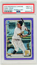 2020 Bowman Chrome Mega Box Purple Ref /250 Oneil Cruz #BCP111 PSA 10 - pop 3