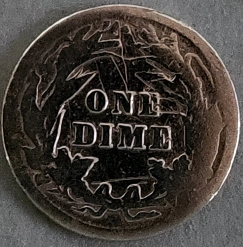 USA - 10 Cents - 1902 - Barber Dime - Silver 0.9 - 10C - Image 2 of 4