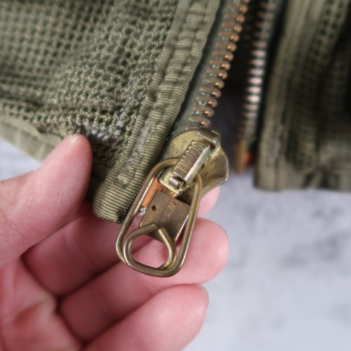 Vintage 80s Flight Survival Vest Size M / L Mesh Cargo Broken Zipper Military - Picture 6 of 14