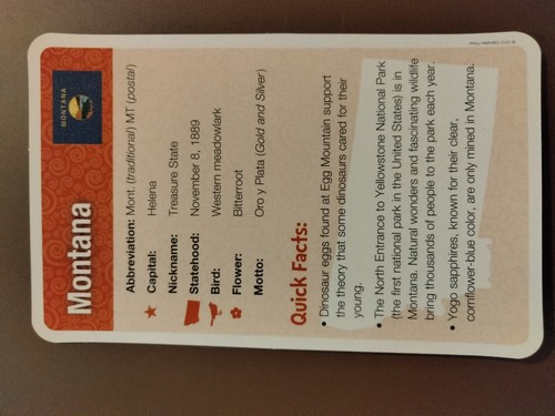 Dalmation Press LLC 2012 EXPLORE 50 STATES you pick jumbo flash cards Free Ship - Picture 58 of 106