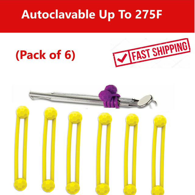 ProTies Dental Instrument Silicone Ties Autoclavable Up To 275F