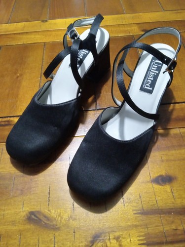 Unlisted Cross My Hrtii, Black Satine Shoes, Size 10, Woman's - Picture 3 of 10