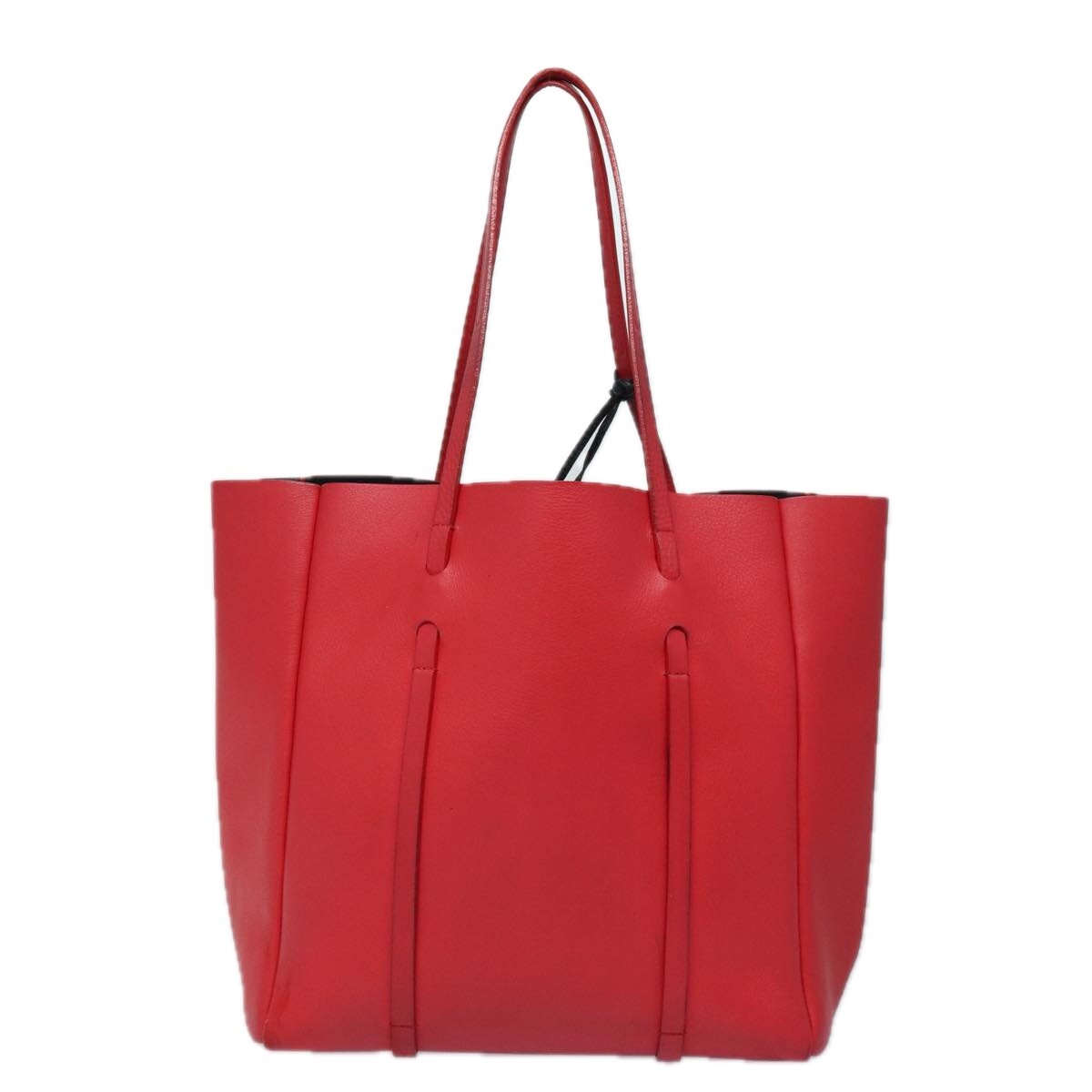 【美品】BALENCIAGA 赤 エブリデイ　トートS BALENCIAGA Everyday Tote S Tote Bag Leather Red Auth bs16489
