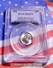 1952 ROOSEVELT SILVER DIME ~ OMAHA BANK HOARD ~ PCGS MS65FB ~ ALL WHITE
