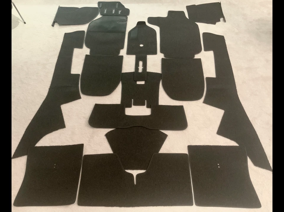 Kit de carpete Porsche 911 Targa Perlon NOVO construção leve 1965-1989 - Imagem 2 de 4