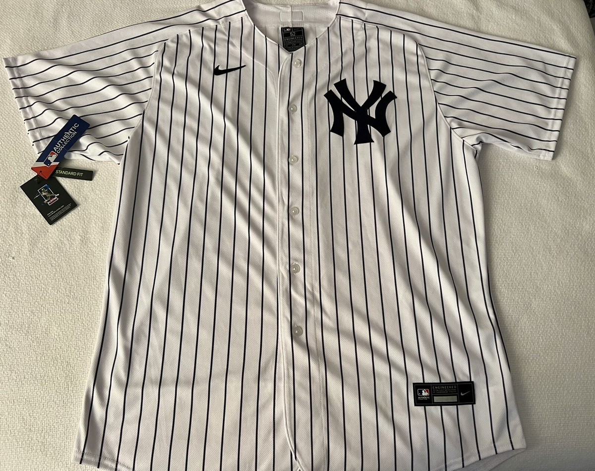 NY YANKEES JERSEY AUTHENTIC NIKE #19 SIZE 52 PINSTRIPES HOME