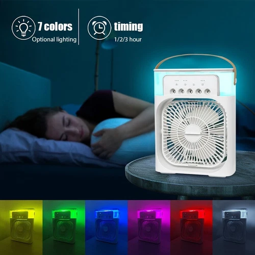 Portable Air Cooler Fan Household Mini Air Conditioner Humidifier Hydrocooling - Picture 21 of 25