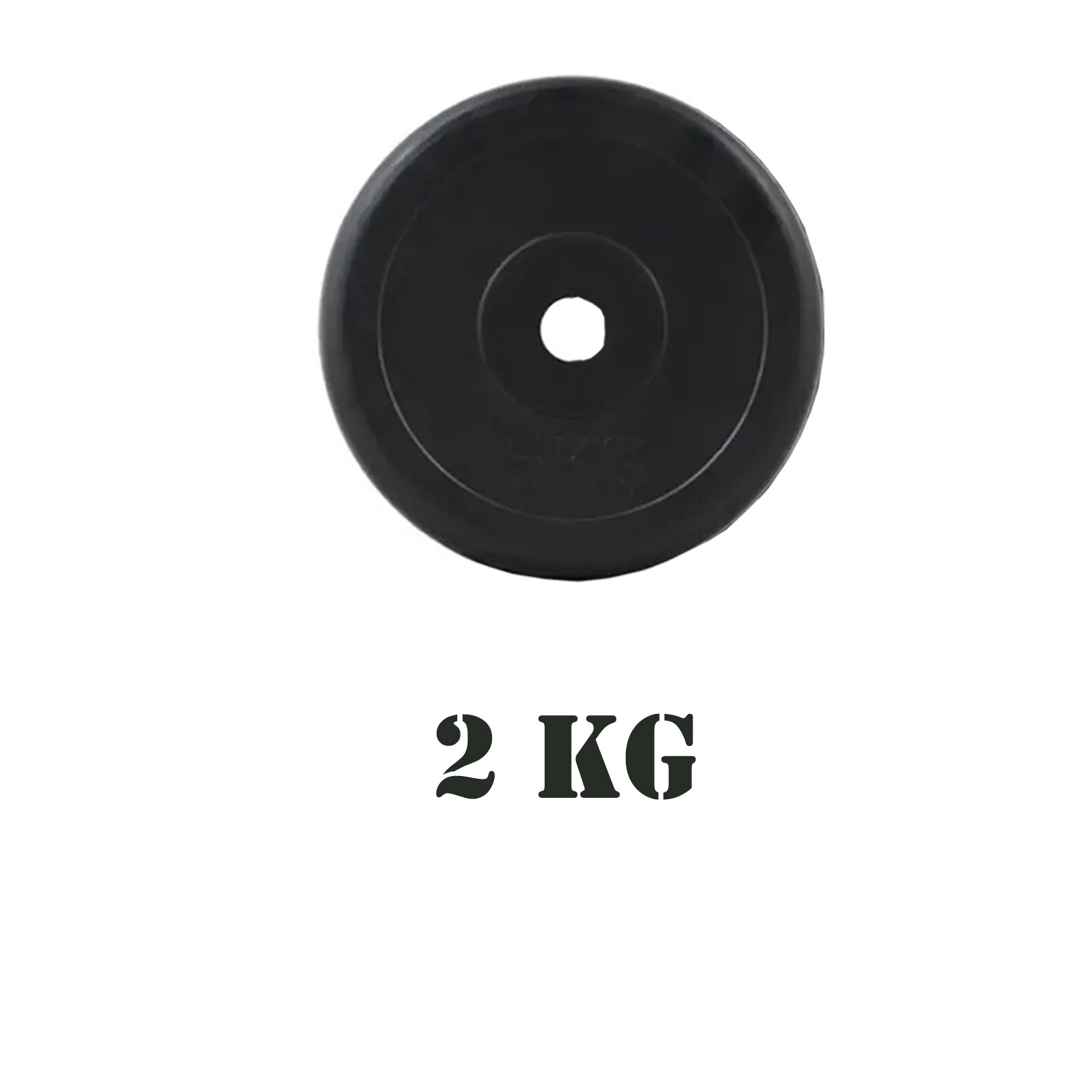 2 pack of Weight Plates Black 1'' Vinyl Dumbbell Plates Barbell Weight