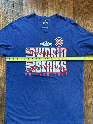 2016 Chicago Cubs World Series T Shirt Size L - '47 Brand Blue Shortsleeve Clean - Picture 5 of 7