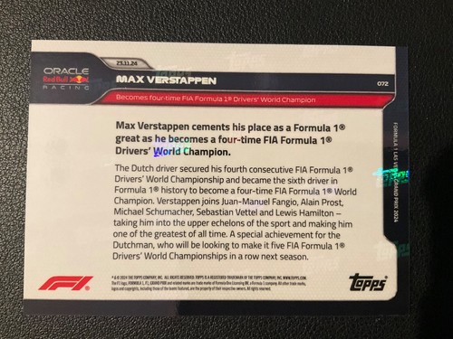*PICK YOUR CARD* 2024 Topps Now Formula 1 F1 Base Set (UPDATED Jan 22, 2025) - 第 154/172 張圖片