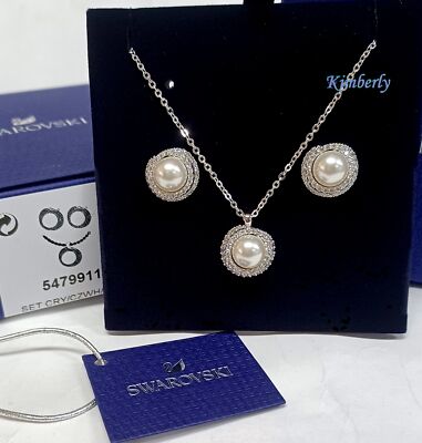 Swarovski Originally Set Pendant/Earring Crystal Pearl RHS Authentic NEW  5479911