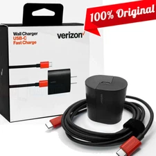 Original Verizon Fast Wall Charger 6FT USB-C Cable for iPhone 15/15 Pro/Max/Plus