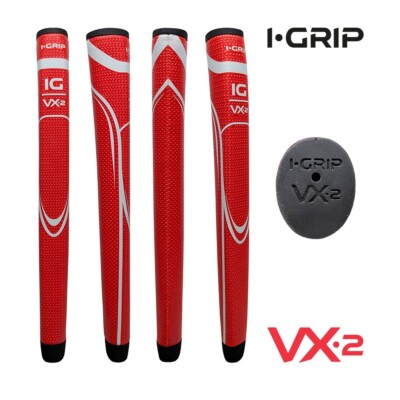 iGrip VX2 Midsize Pistolenputtergriff rot - weiches Gefühl rutschfest + GRATIS Band