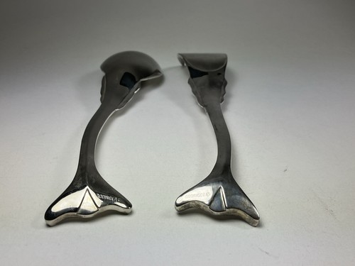 Godinger Silverplate Figural Fish Form Salad Serving Spoon Fork Set - Picture 14 of 14