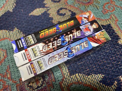 Blue Seed 9 Anime VHS Lot of 3 Vol. 4. Sea Devils. Rebirth