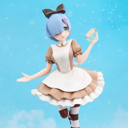 Re:Zero Rem Ram in Alice in Wonderland Outfit Figure Figurine FuRyu Lot of 2 - Picture 7 of 12