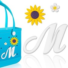 "3 Pcs Letter Charms for Bogg Bag Clips Insert Bogg Bag Accessories Charm Decora