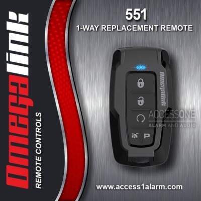 NEW Omega 551 OmegaLink 5-Button 1-Way Remote Control TBQT12-SS1W