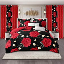 Royberry 9 pcs Bedspread Bedding Set Queen King Cal King Size Quilted Bed Throw