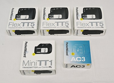 Pocket Wizard 3x Flex TT5 1x Mini TT1 1x AC3 für Nikon